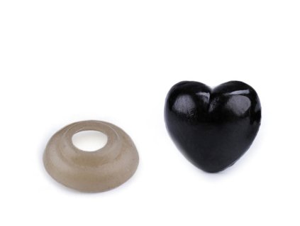 Čumák srdce s pojistkou 12x13 mm (Balení 5 sada, Varianta černá)