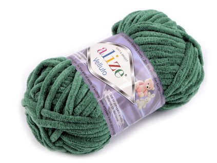 Pletací žinylková příze Alize Velluto 100 g (Balení 1 ks, Varianta 1 (55) bílá)