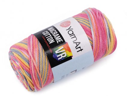 Pletací příze Macrame Cotton 250 g (Balení 1 ks, Varianta 1 (913) růžová)