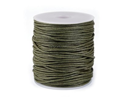 Šňůra bavlněná Ø2 mm voskovaná (Balení 50 m, Varianta 14 modrá světlá)