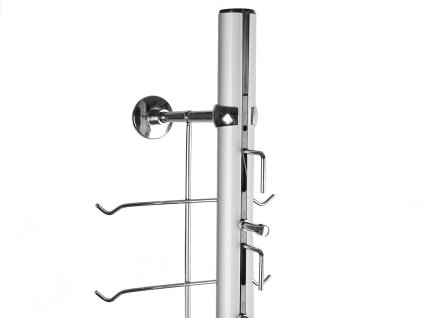 Stojan na brýle kovový na 16 ks brýlí, se zámkem (Balení 1 ks, Varianta 1 stříbrná)