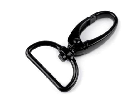 Kovová karabina otočná, průvlek 25 mm (Balení 1 ks, Varianta 1 nikl)