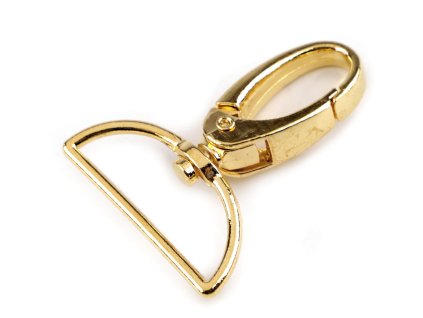 Kovová karabina otočná, průvlek 32 mm (Balení 1 ks, Varianta 1 nikl)