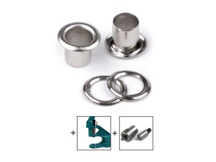 Průchodky s podložkou vnitřní Ø6 mm / vnější Ø11 mm (Balení 20 pár, Varianta 1 nikl)