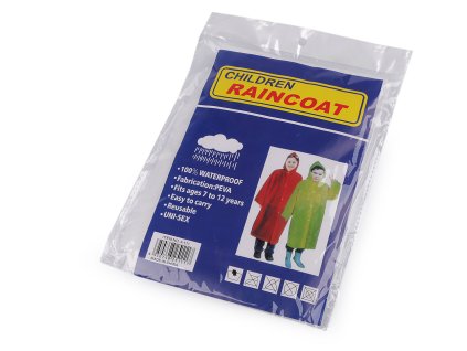 Dětská pláštěnka jednobarevná (Balení 1 ks, Varianta 1 bílá)