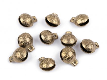 Rolničky mosazné s krásným zvukem 13x17 mm (Balení 2 ks, Varianta mosaz)