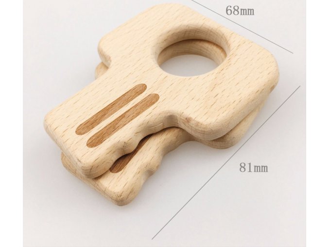 Dřevěné kousátko 80mm (1ks) - klíč