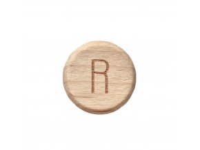 Korálky písmenka 15mm (1ks) - "R"