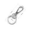 Kovová karabina s kroužkem na klíče (Balení 1 ks, Varianta 1 nikl)