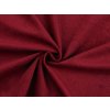 Velvet / samet strukturovaný jednobarevný (Balení 1 m, Varianta 1 Off White)