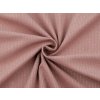 Velvet / samet strukturovaný jednobarevný (Balení 1 m, Varianta 1 Off White)