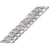 Prýmek se skleněnými broušenými kamínky a řetízkem šíře 5 mm nažehlovací (Balení 1 m, Varianta crystal)