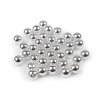 Plastové voskové korálky / perly Glance Metalic Ø10 mm (Balení 20 g, Varianta 1 stříbrná)