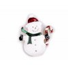Brož sněhulák (Balení 1 ks, Varianta 4 bílá)