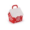 Vánoční dárková krabička domeček (Balení 2 ks, Varianta červená)