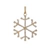 Vánoční štrasová vločka k zavěšení Ø6,5 cm (Balení 1 ks, Varianta 1 crystal stříbrná)