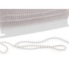 Štrasový prýmek / borta s kamínky Ø4 mm (Balení 9 m, Varianta 1 crystal transparent)