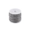 Řetízek z nerezové oceli 2 mm metráž (Balení 1 m, Varianta platina)