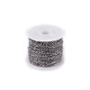 Řetízek z nerezové oceli 2,3 mm metráž (Balení 1 m, Varianta platina)