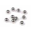 Korálky z nerezové oceli Ø10 mm (Balení 10 ks, Varianta platina)