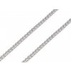 Řetízek plochý z nerezové oceli 3,7 mm, délka 1 m (Balení 1 ks, Varianta platina)
