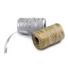 Lýko rafie přírodní metalické, k pletení tašek, šíře 5-8 mm (Balení 1 ks, Varianta 1 stříbrná)