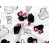 Bavlněná látka / plátno Mickey / Minnie Mouse (Balení 1 m, Varianta 2 (131) bílá červená)