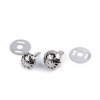 Dvounožkový hřeb / kovové nožičky na kabelky filigrán Ø10 mm; 12 mm (Balení 10 sada, Varianta 1 (Ø10 mm) nikl)