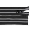 Voděodolný zip No 7 délka 18 cm, 20 cm spirálový reflexní (Balení 1 ks, Varianta 1 (18 cm) černá)