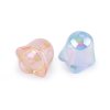 Plastové korálky s AB efektem tulipán / zvoneček / sukýnka 15x16 mm (Balení 10 ks, Varianta mix)