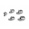 Karabinka z nerezové oceli, více velikostí (Balení 4 ks, Varianta 1 (6x9 mm) platina)