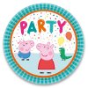 Papírové talířky Peppa Pig průměr 22,8 cm, 8 ks