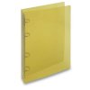 4kroužkový pořadač Transparent A5, 25 mm, výběr barev žlutý