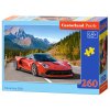 21774 1 puzzle castorland 260 dilku cervene auto v horach