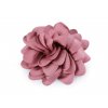 Brož / ozdoba do vlasů saténový květ Ø10 cm (Balení 1 ks, Varianta 1 starorůžová)
