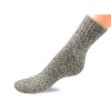 Ponožky teplé žíhané unisex (Balení 1 pár, Varianta 6 šedá nejsvětlejší)