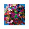 Papírová mozaika- metalické lesklé čtverečky- maxi balení- 10 000 ks, 1x1 cm