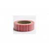 Dekorační lepicí páska - WASHI pásky-1ks vyšívací stehy červené