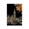 Škrabací obrázek- Big Ben, London 40,5x28,5cm