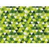 Bavlněná látka / plátno trojúhelníky (Balení 1 m, Varianta 1 (437) pudrová šedá)