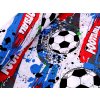 Bavlněná látka / plátno fotbal (Balení 1 m, Varianta 1 (297) modrá červená)