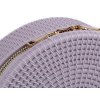 Dámská / dívčí kulatá kabelka silikonová Ø19 cm (Balení 1 ks, Varianta 1 šedofialová)