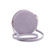 Dámská / dívčí kulatá kabelka silikonová Ø19 cm (Balení 1 ks, Varianta 1 šedofialová)