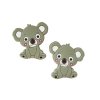 Korálky silikonové KOALA 27mm (1ks) - khaki