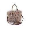 Kožešinová kabelka 25x20 cm (Balení 1 ks, Varianta 1 béžová)