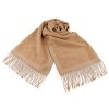 Zimní šála / pléd s třásněmi, kočky 65x180 cm (Balení 1 ks, Varianta 11 béžová velbloudí)