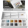 Sada akvarelových barev Cotman 8ks Pocket Set - (Barva metalické)