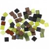 Mozaika zeleno-hnědá 0,5x0,5cm 25g (Barva hnědá 0,5x0,5cm 25g)