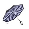 Obrácený deštník dvouvrstvý (Balení 1 ks, Varianta 6 modrá proužky)