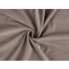 Velvet / samet strukturovaný jednobarevný (Balení 1 m, Varianta 1 bílá)